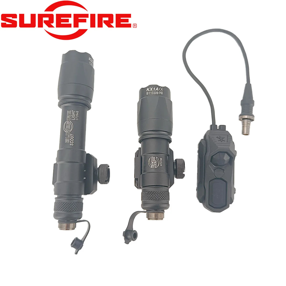 Surefire M600 M600C M300 Tactical Rifle AR15 Flashlight Airsoft Hunting Aisoft Rifle Gun Scout Light Axon Dual Function Switch