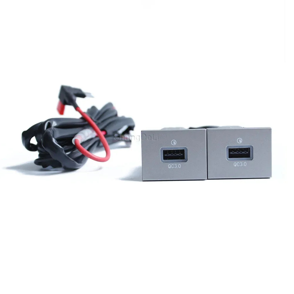 12V/24V Автомобилен заряден адаптер за телефон с двойна QC3.0 Type C PD USB порт за зареждане, захранващ адаптер за Ford Focus 2004-2011 mk2 аксесоари