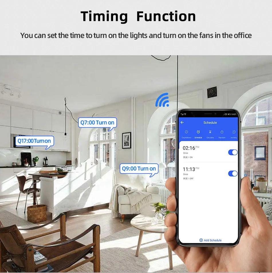 Tweerichting Wi-Fi droog-contact relaiscontroller