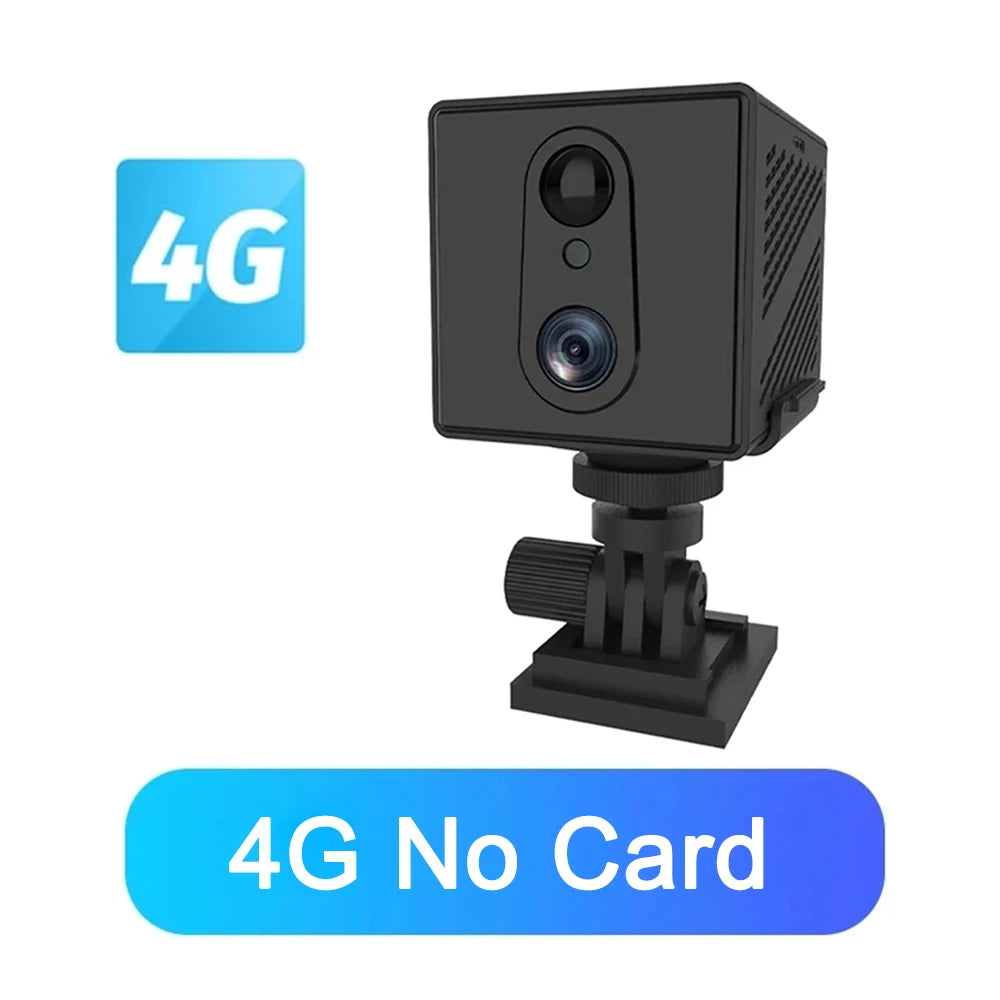 5MP Mini Camera 3000mAh Battery 64GB 4G SIM Card Surveillance Wifi Night Vision Motion Detection CCTV Two-way voice IP Camera 