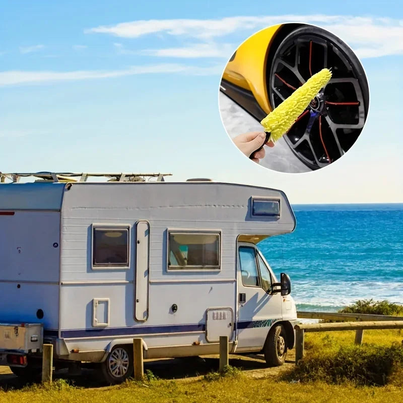 1pc tire rim cleaning tool: effortlessly cleans car wheels, practical and convenient 