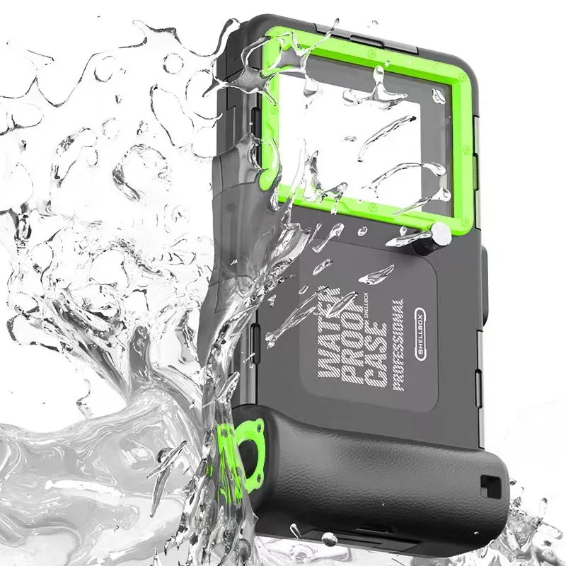 Waterproof Phone Case Holsters & 15m Diving 50ft Swimming Premium Protective Housing & Lanyard For iPhone Samsung 6.8" Phone 