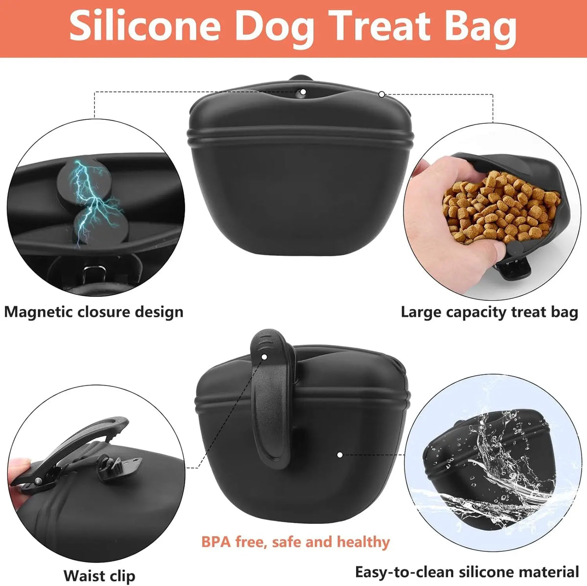 Dog Training Treat Pouch & Accessory Kit
