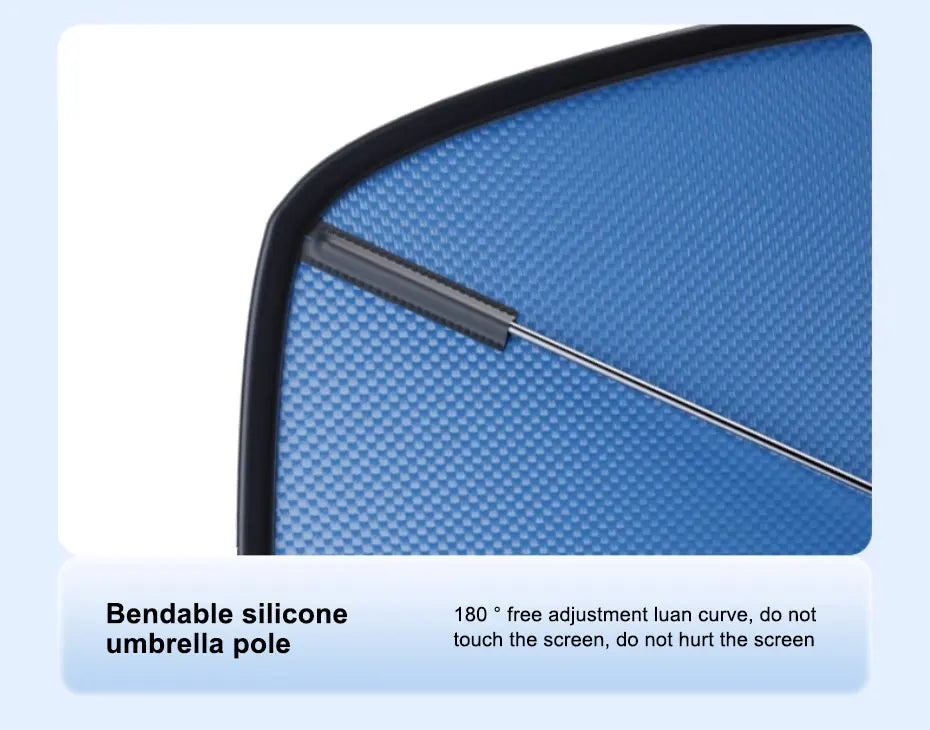 SEAMETAL Upgraded Windshield Sun Shade for Car Heat Insulation Sun Protection Cover UPF50+ UV Blocking Auto Sunshade Umbrella