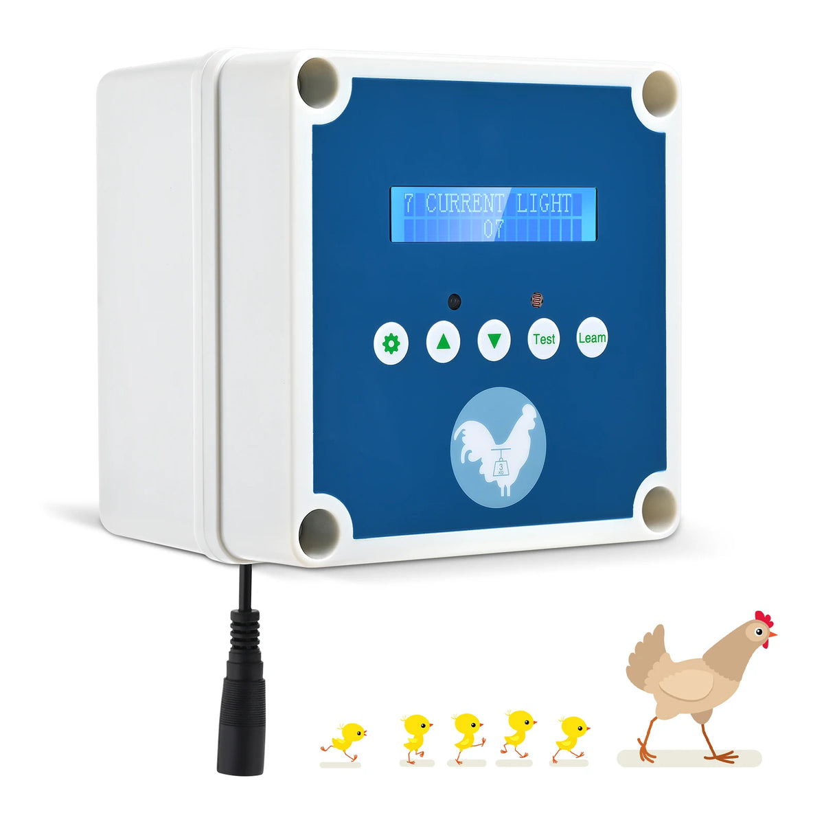 Automatic Chicken Coop Door Kit Door Opener with Light Sensor, Timer and Controller Opening,Create a Safe Home for Your Chickens