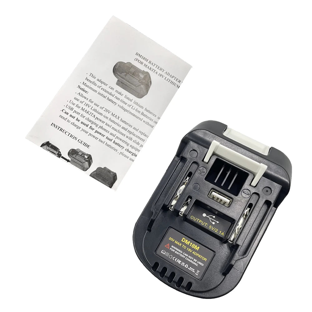 DM18M Battery Adapter for Compatible Makita 18 V Tools