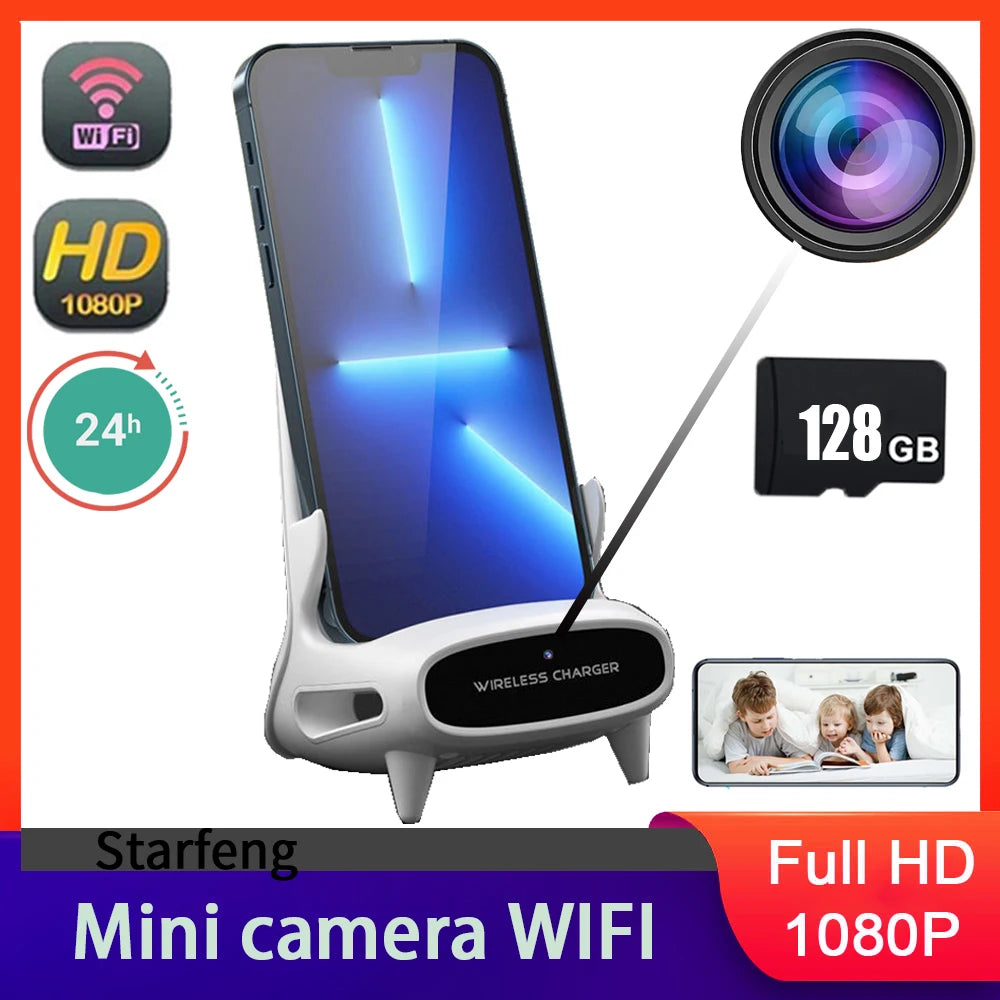 1080P WiFi kameraóra éjjellátóval és távoli megfigyeléssel