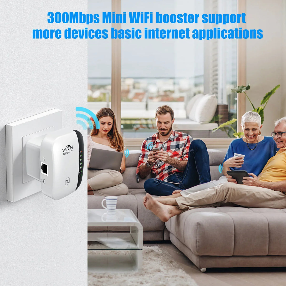 300 Mbps Plug-In Wi-Fi Range Extender