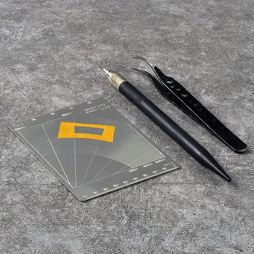 Stainless Steel Model Masking Cutting Template