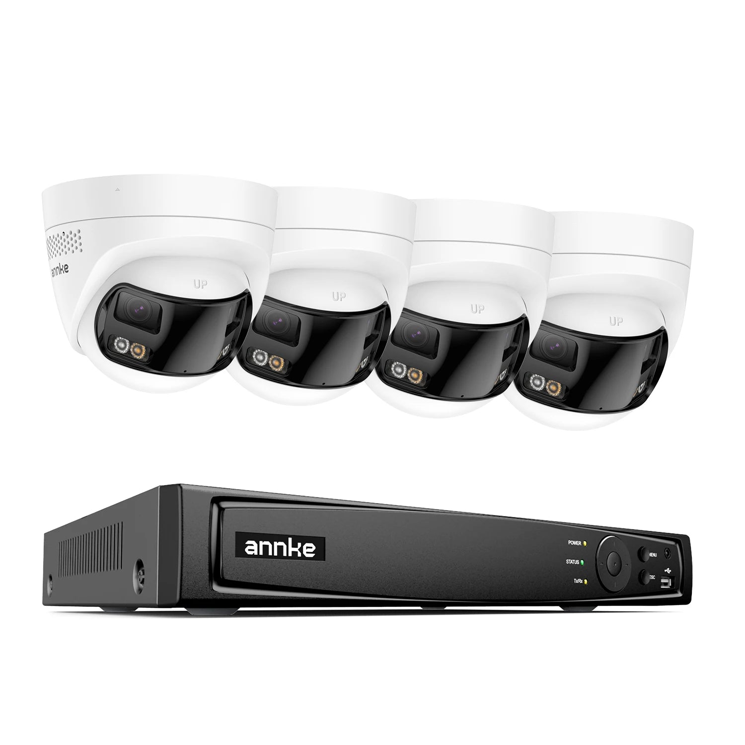 ANNKE 4K Outdoor Dual-Lens Security Camera System, 180° View