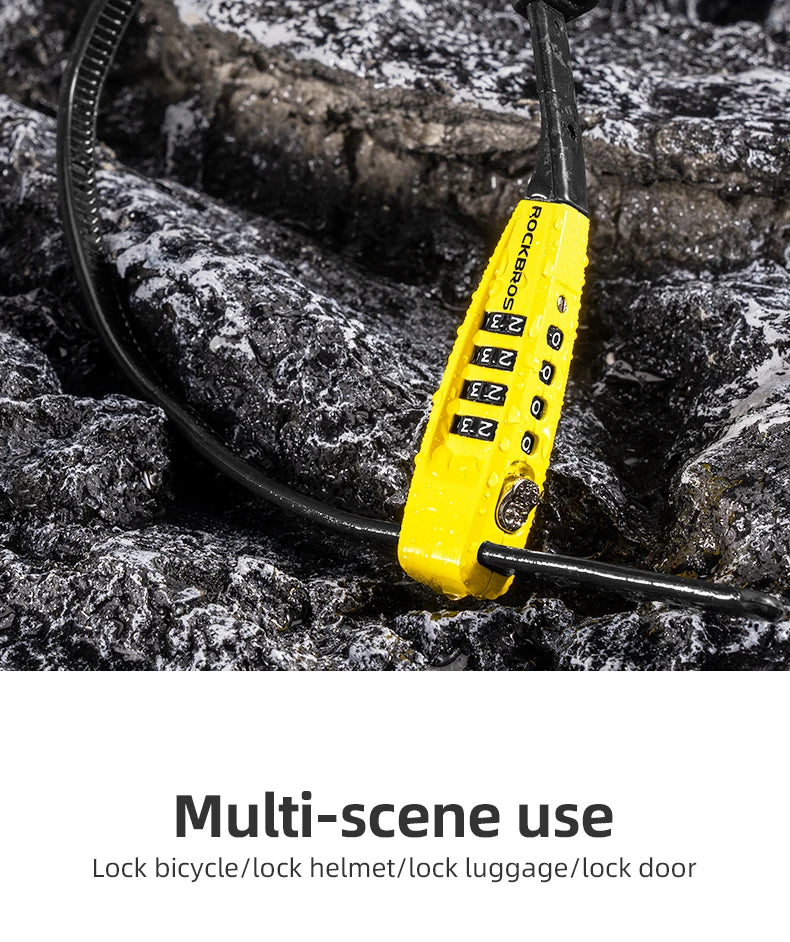 1.5m Cable Lock for Bikes, E-Bikes and Helmets