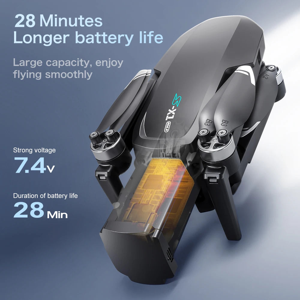 S-X1 MAX Profesyonel GPS Drone 4K Gimbal Kameralı