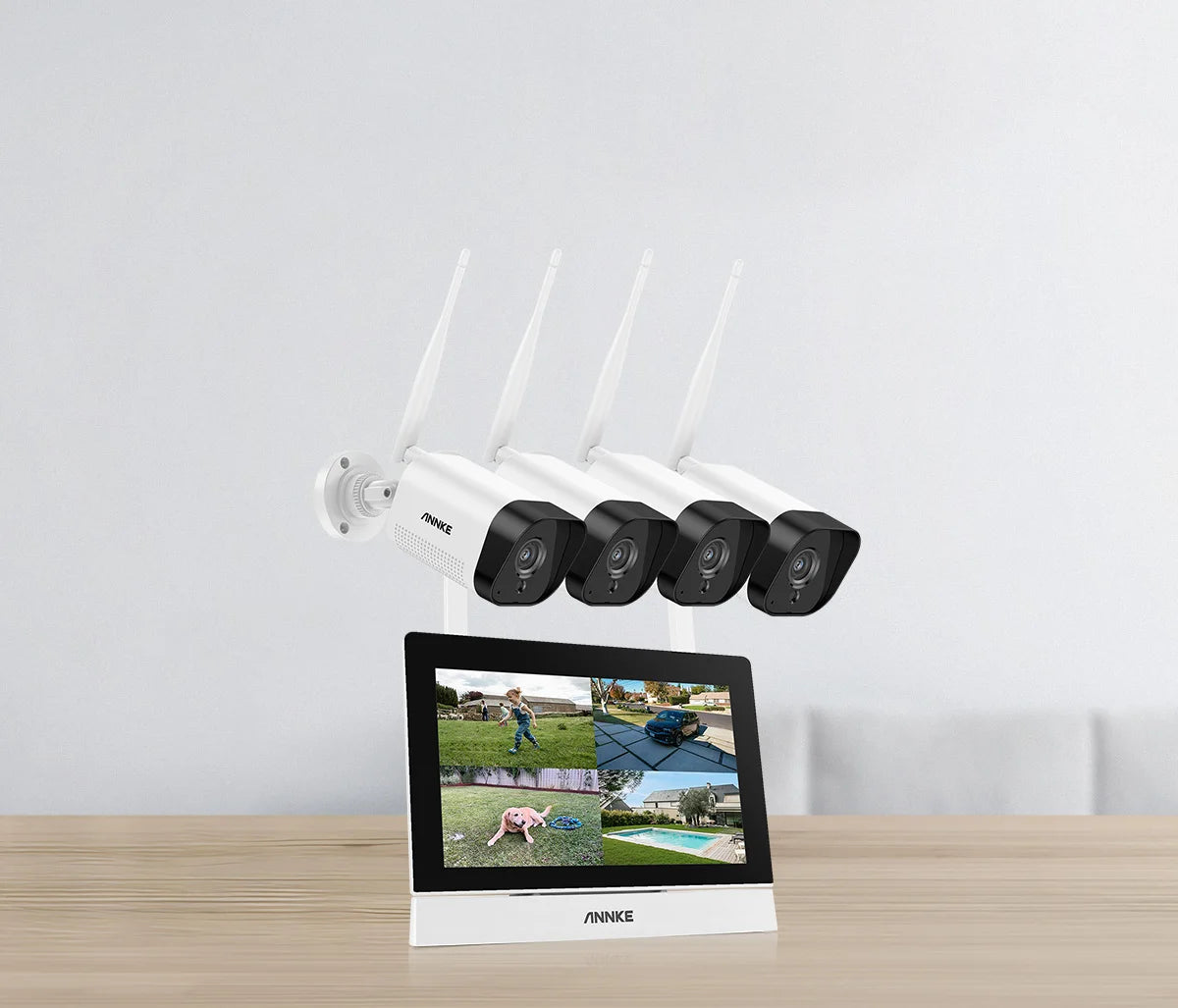 ANNKE 5MP Wireless NVR CCTV System with 7" Touch Monitor