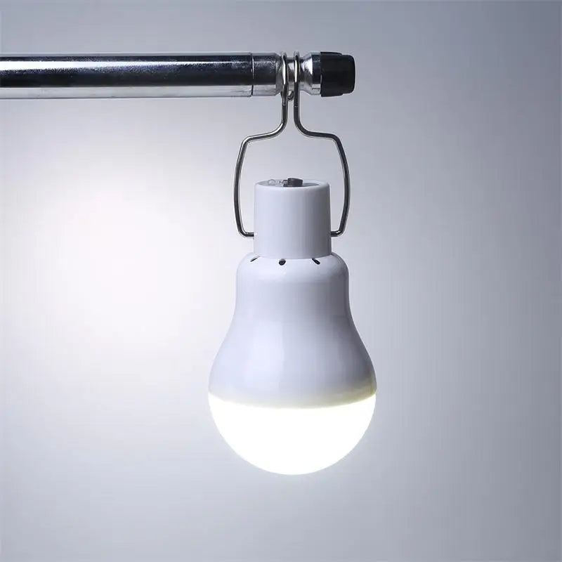 Bombilla LED recargable para colgar con panel solar