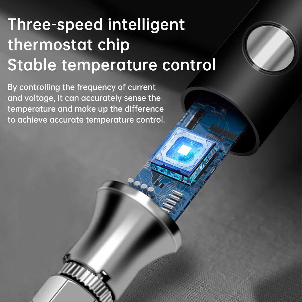 USB-C Mini Soldering Iron with Three Heat Settings