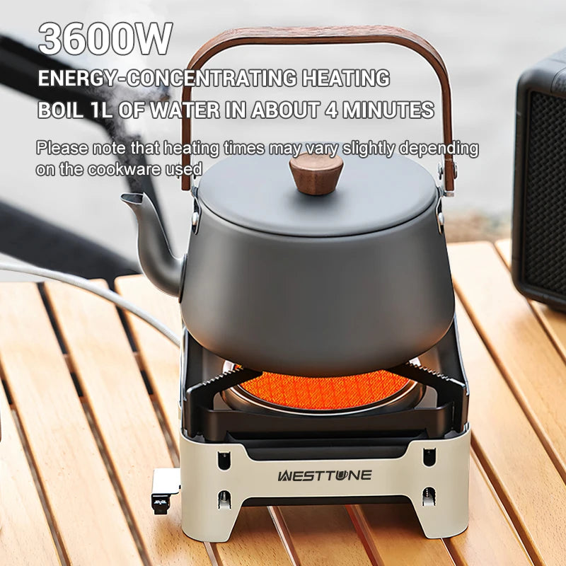 Portable Infrared Gas Stove with Electronic Ignition for Camping