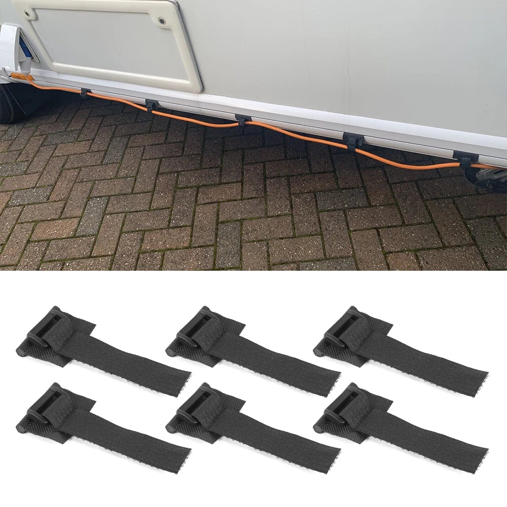 Caravan Pipe and Cable Support Strap Options