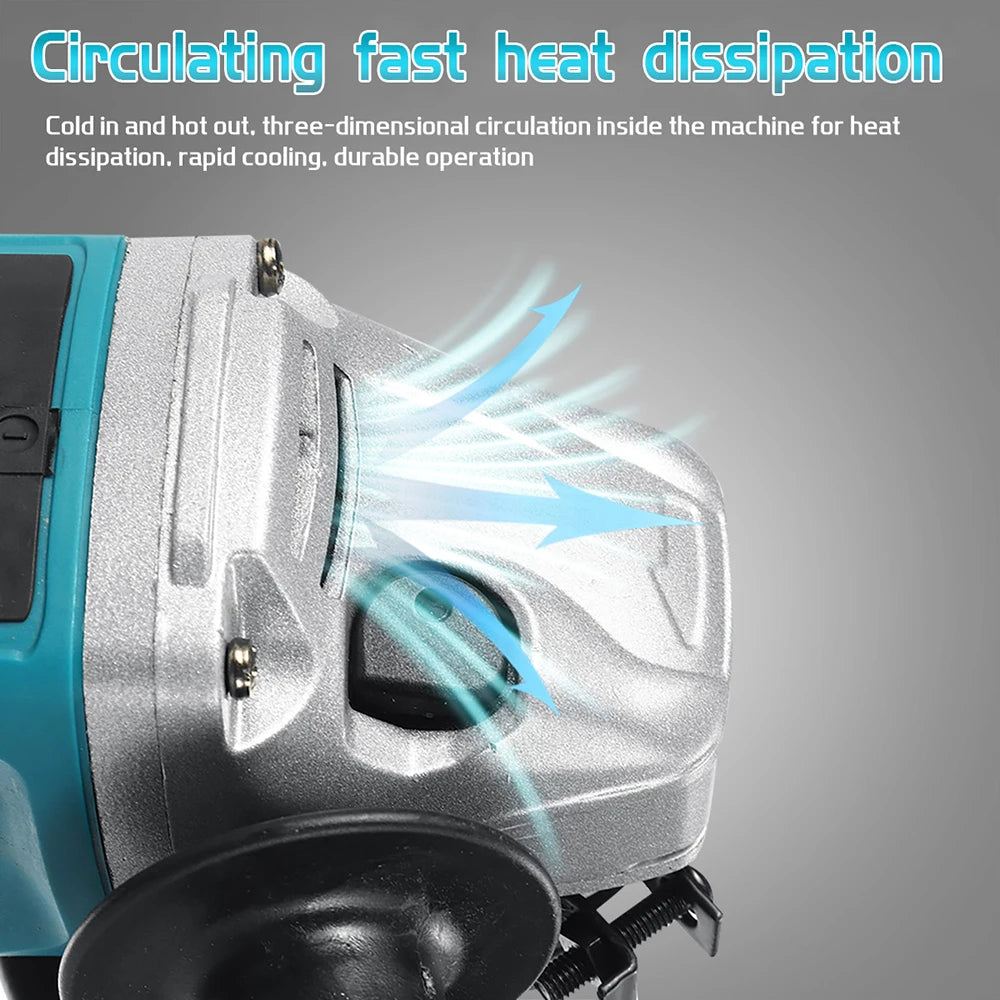 125mm Brushless Electric Angle Grinder and Impact Wrench Combo Kit