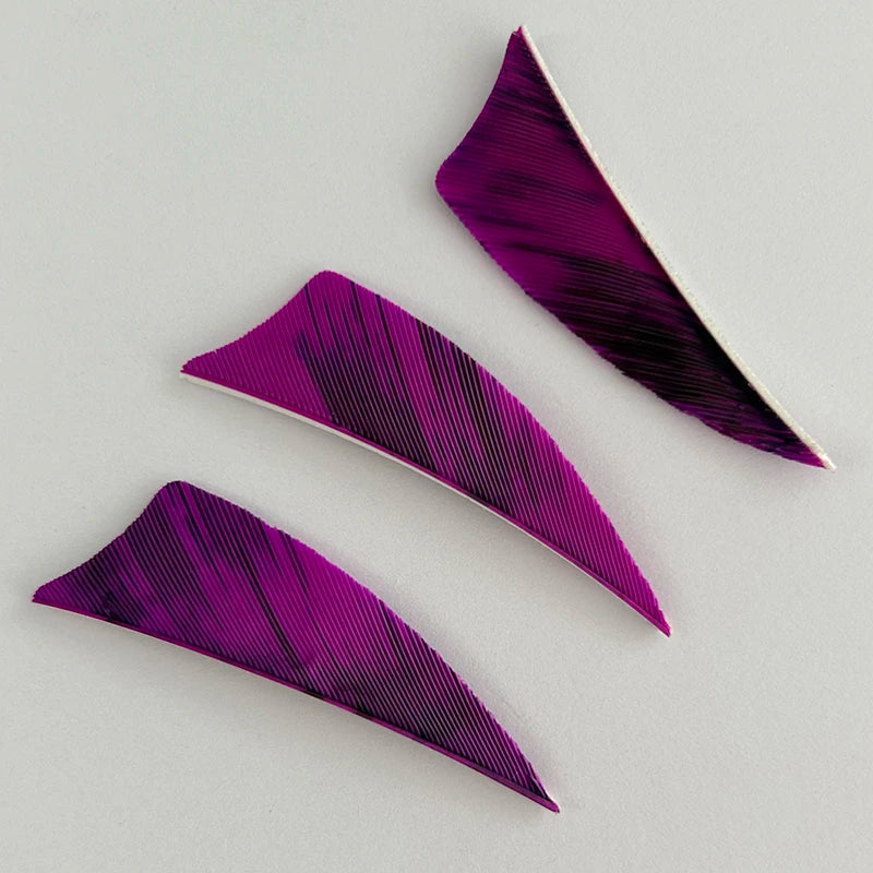 50 Plumillas de pluma de pavo de alas derechas — 2 pulgadas