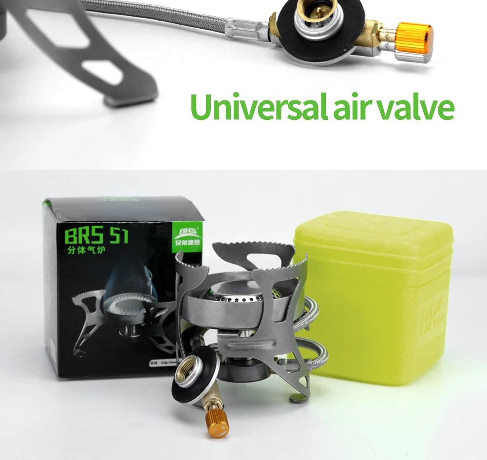 BRS-51 Split Camping Gas Stove, 3240W Foldable Outdoor Burner