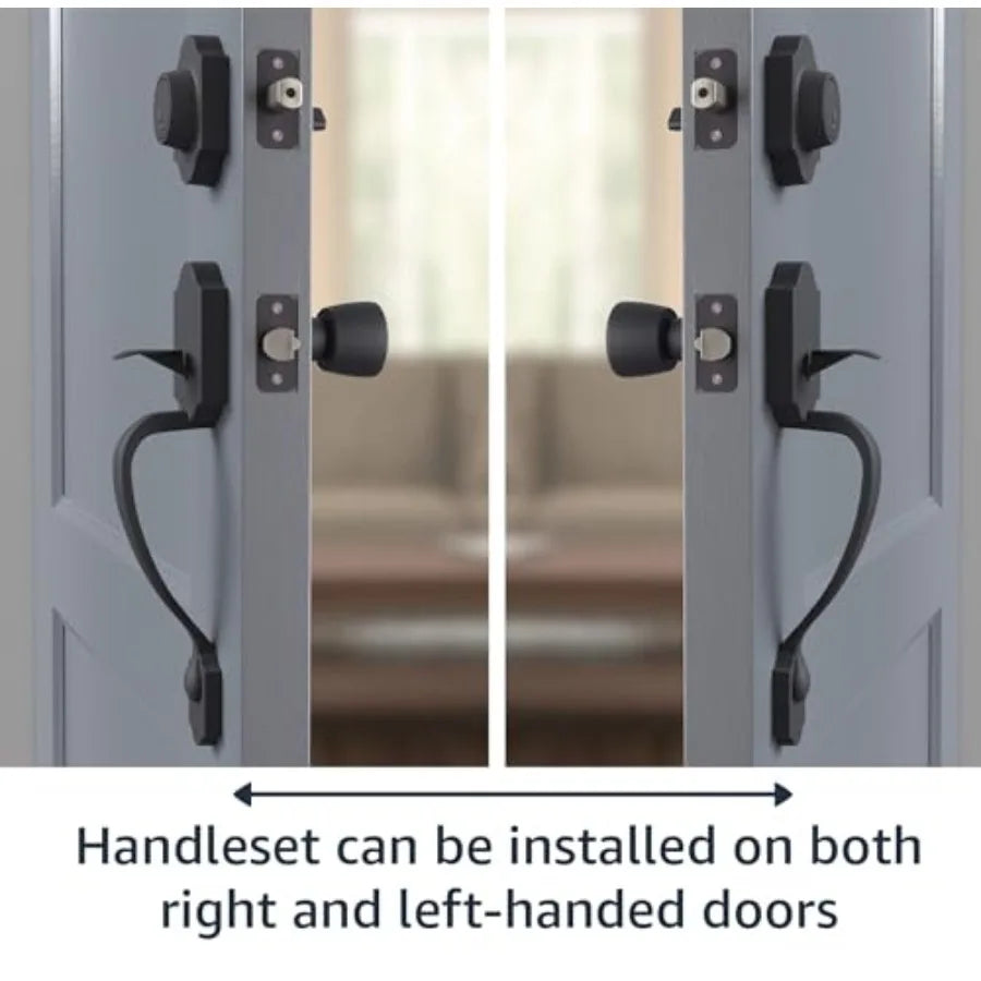 Front Door Lock Set with Tulip Knob, Single Cylinder Handleset