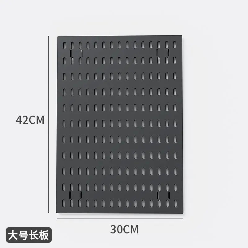 Wall Pegboard Storage Panel, Black or White