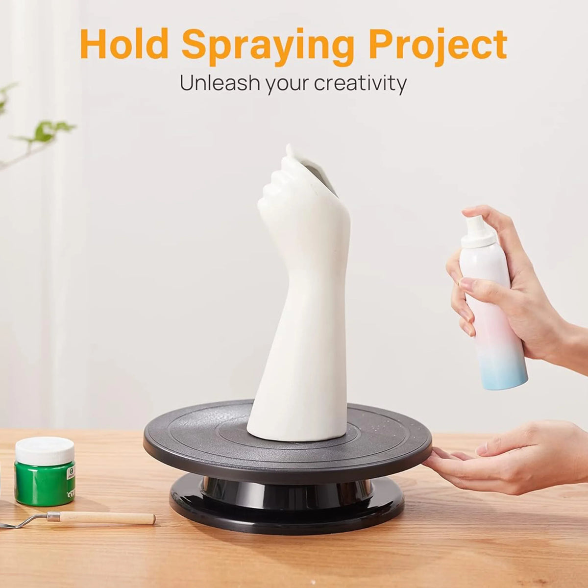 Manual Rotating Craft Display Turntable