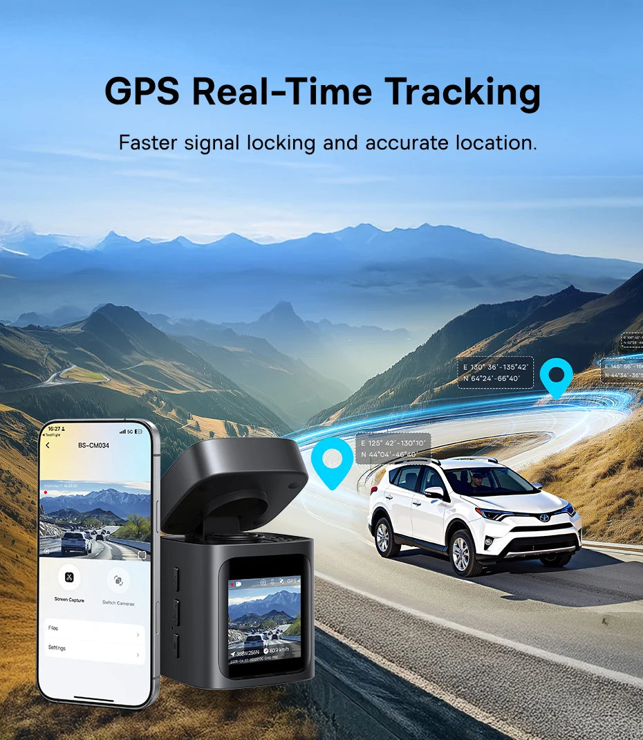 4K UHD kamera do auta se senzorem Sony, WiFi 6 a GPS záznamem