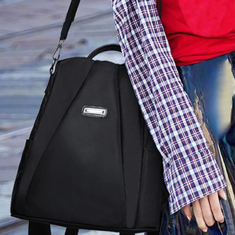 Neutral Style Backpack for Men and Women, with Three Carrying Straps, Suitable for Travel and Tourism Made of Nylon Material. 