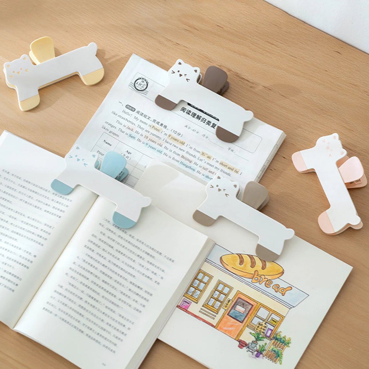 Cat-Shaped Book Page Holder Clip