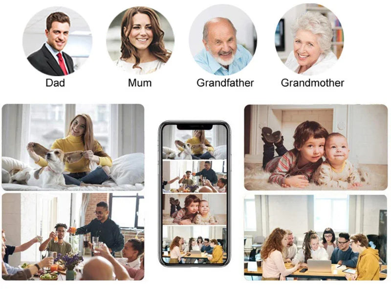 Tuya Έξυπνο Μίνι Μονάδα Κάμερας IP 2MP WiFi με Διπλής Κατεύθυνσης Ήχο