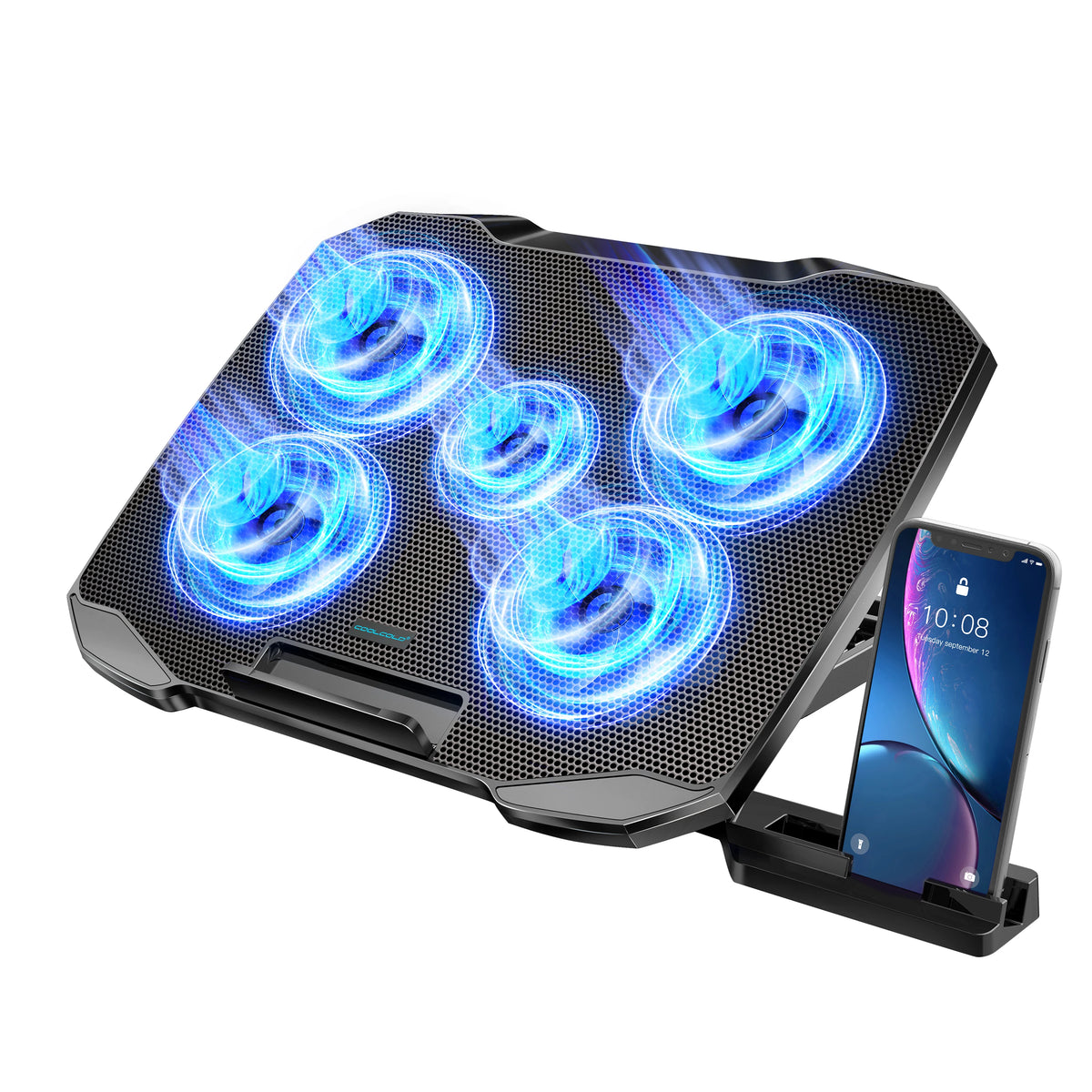 F2 Plus Five-Fan Laptop Cooling Stand