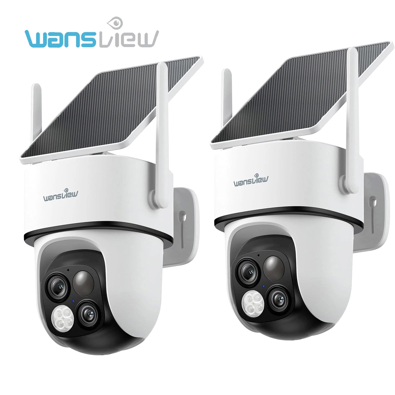 2K Dual Lens Solar Wireless Outdoor PTZ Security Camera