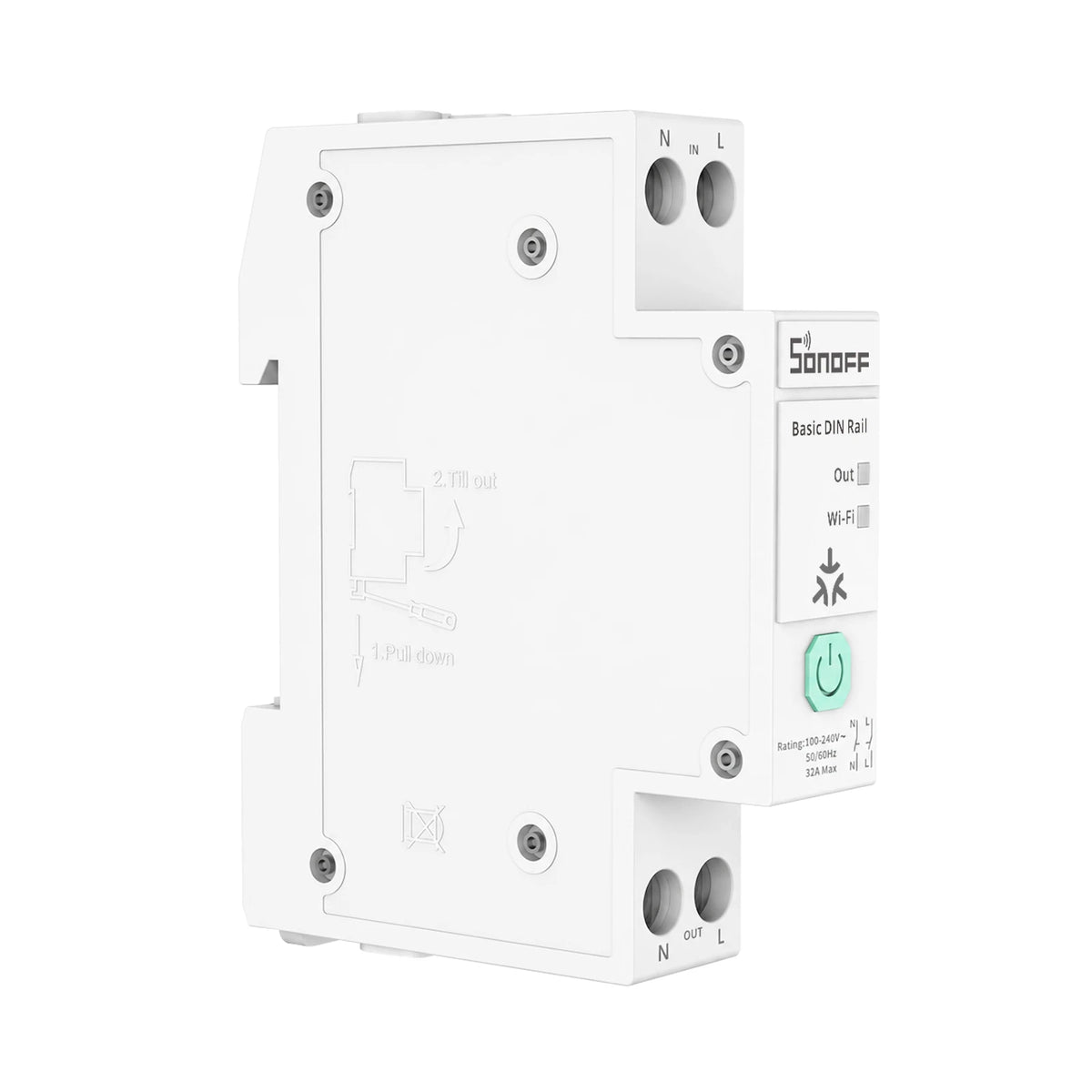BASIC-1GSP Matter Wi-Fi DIN-Rail Energy Switch