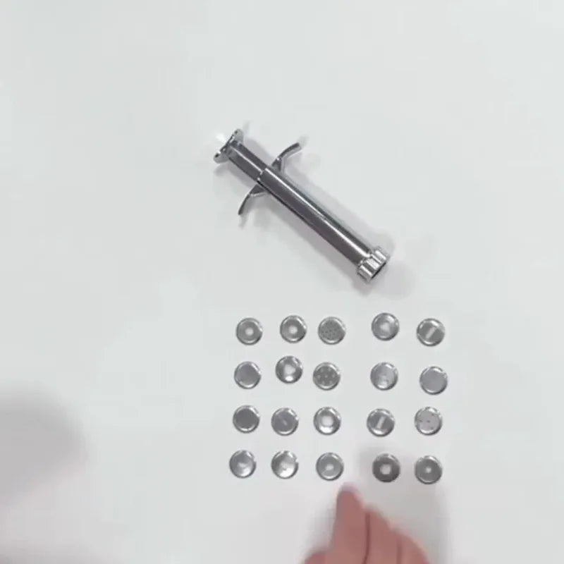 Stainless-Steel Clay Extruder with Shape Discs