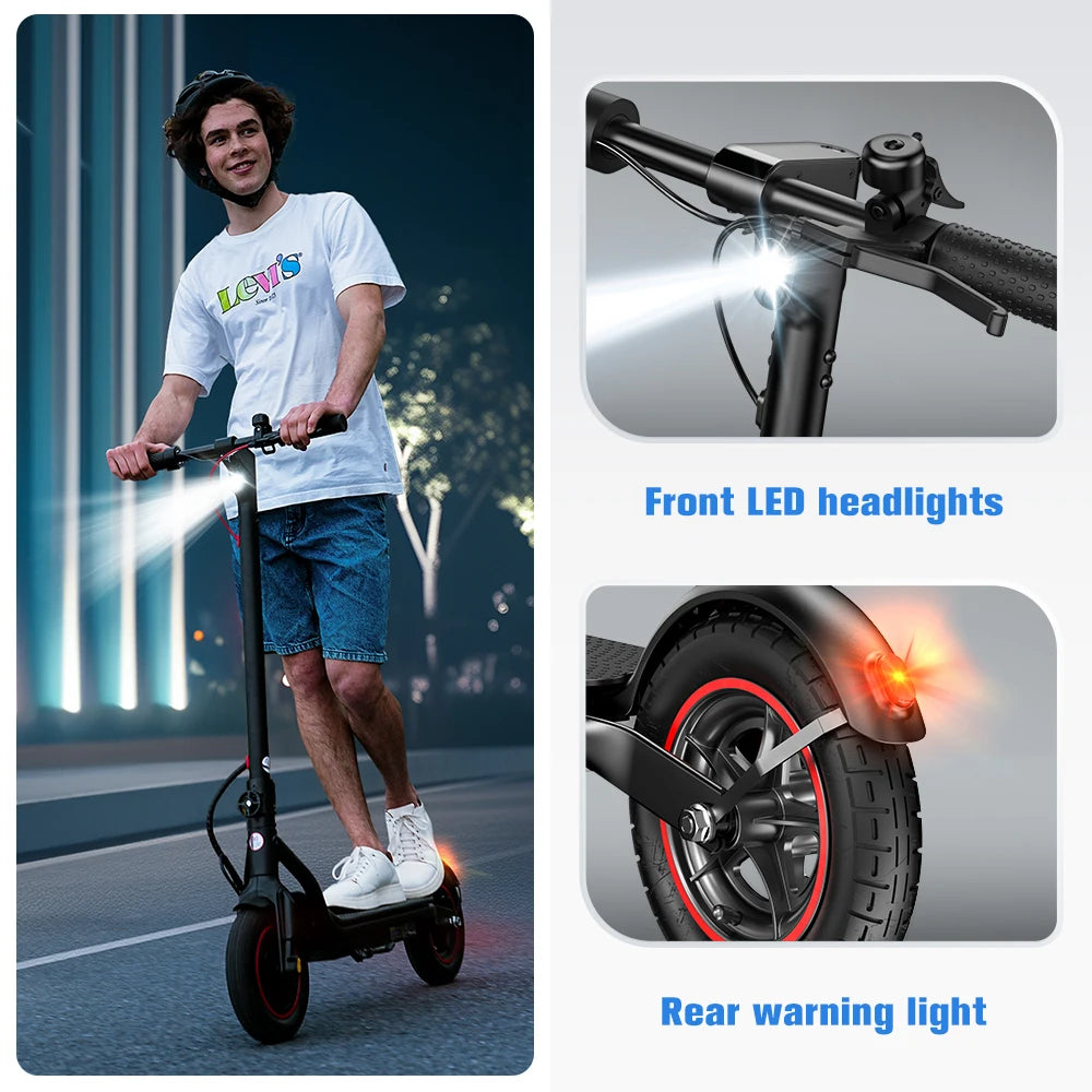 iScooter W6 Electric Scooter for Adults – 10-Inch, 500W, Long-Range