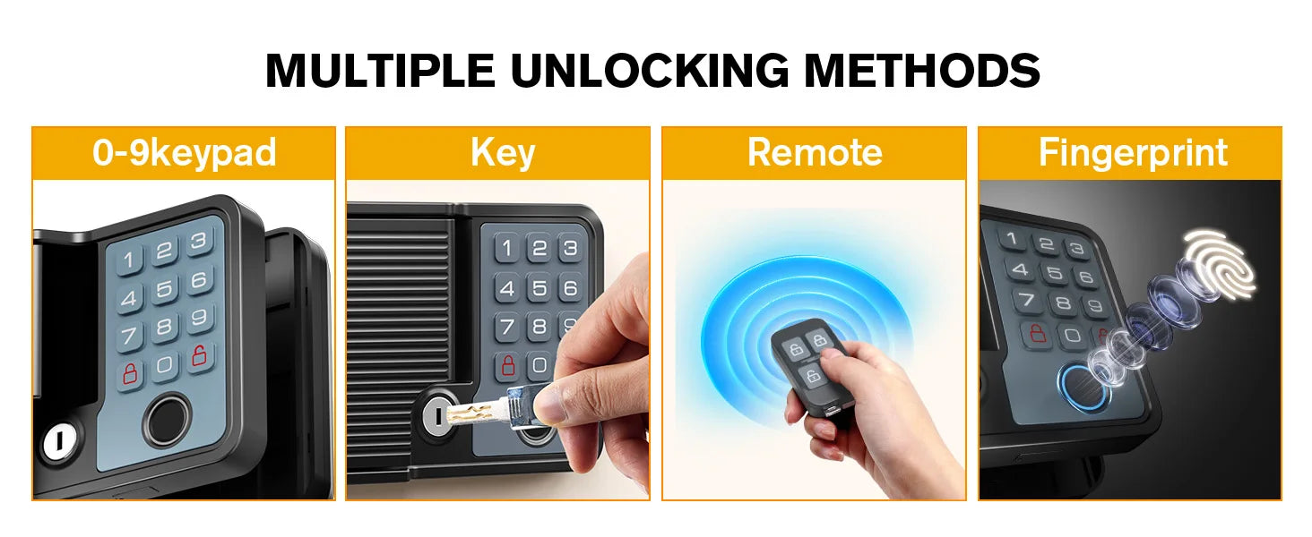Smart RV Door Lock with Fingerprint, Keypad Remote & Weatherproof Metal