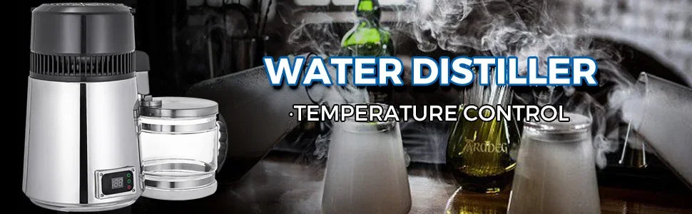 4L Water Distiller Machine 750W with Adjustable Temperature