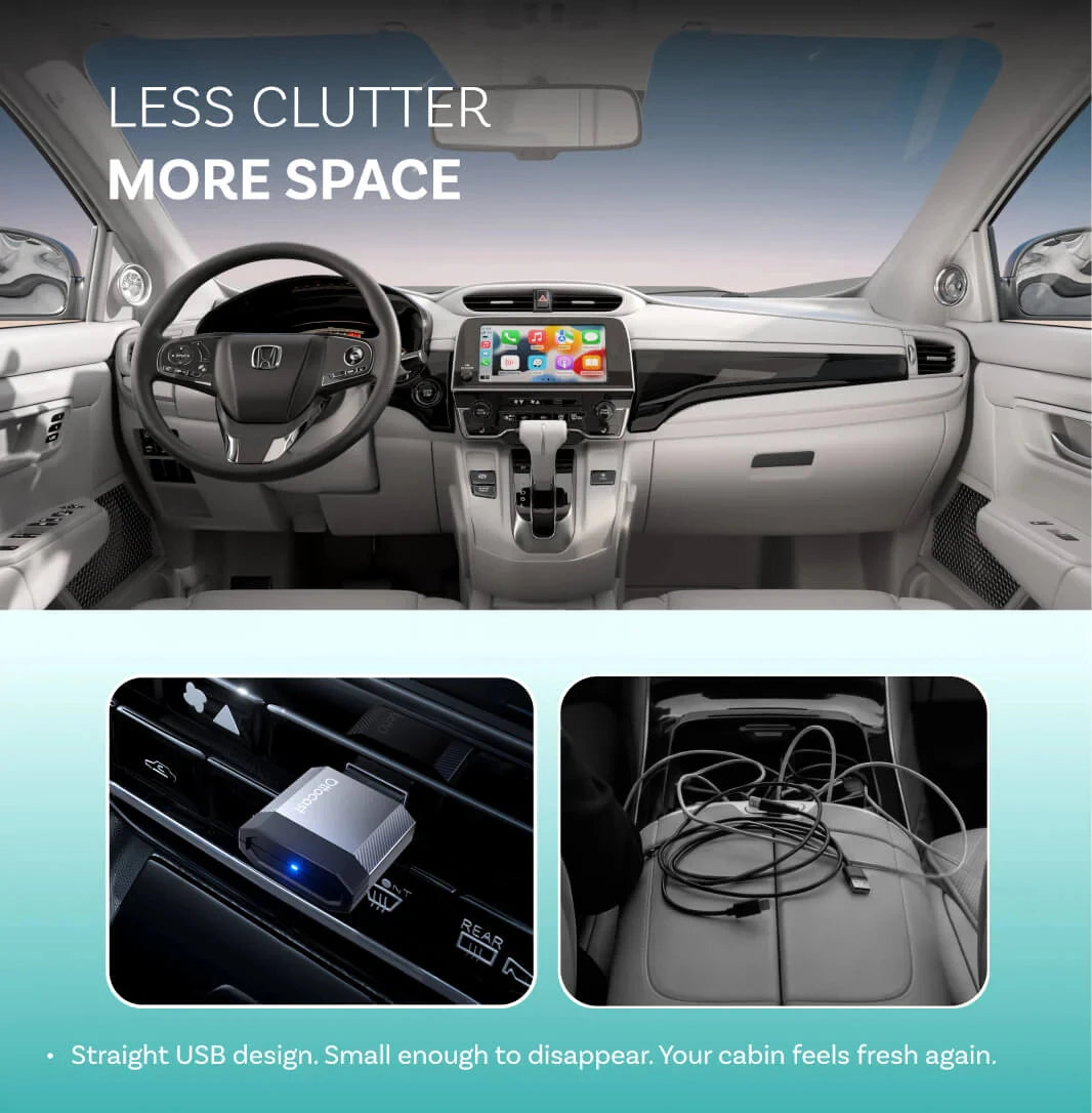 Mini Wireless CarPlay and Android Auto Adapter USB Dongle