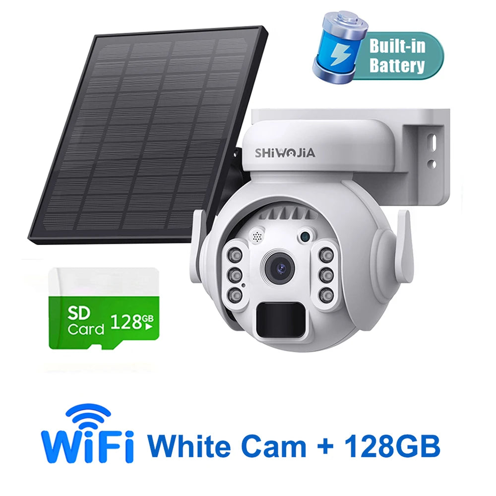 Solar Battery PTZ Camera - Wi-Fi or 4G Options