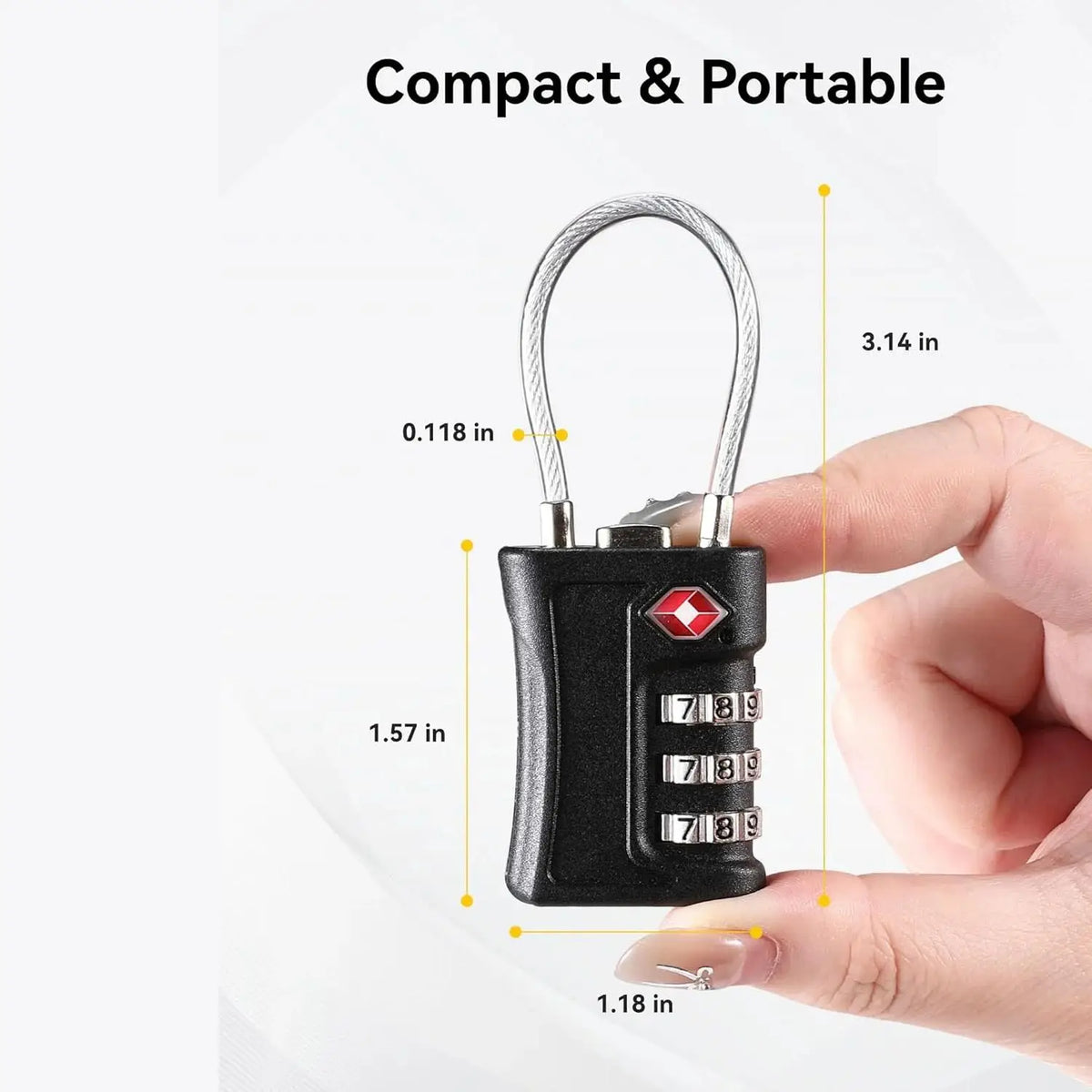 Three-Digit Travel Combination Locks - Packs
