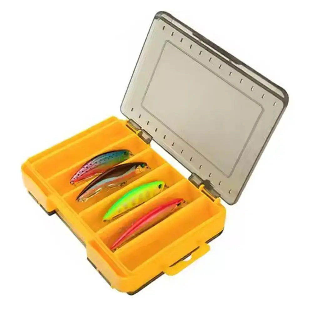 Double-Sided Fishing Tackle Box for Hooks, Lures and Baits