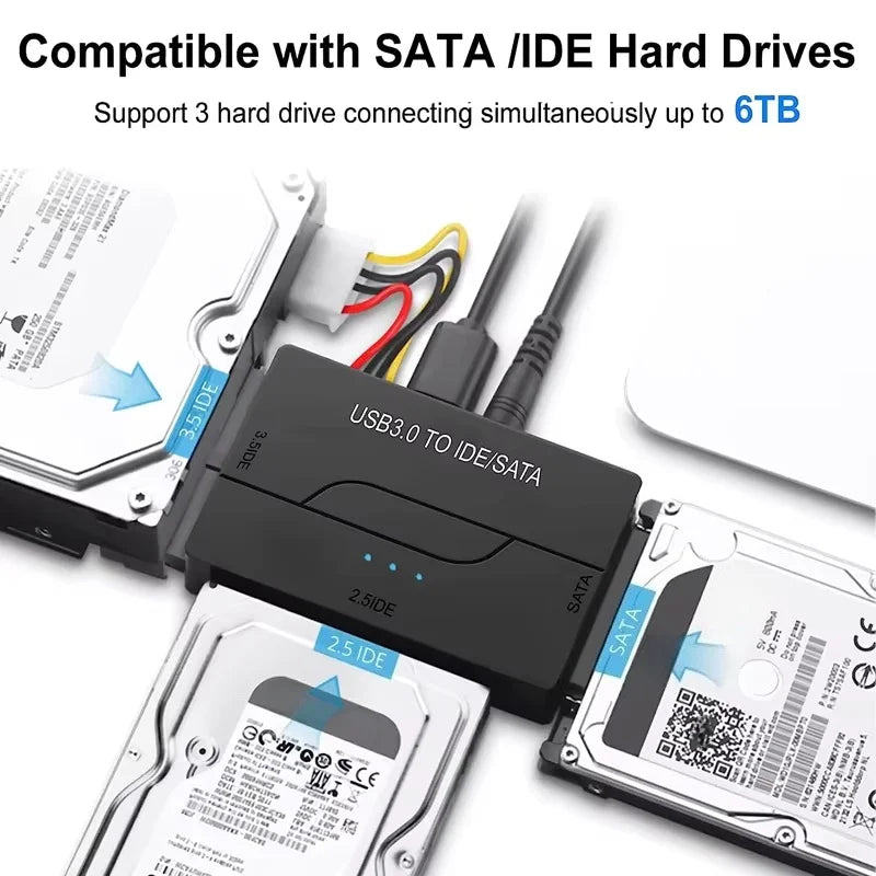 Adapter USB 3.0 do dysków SATA i IDE