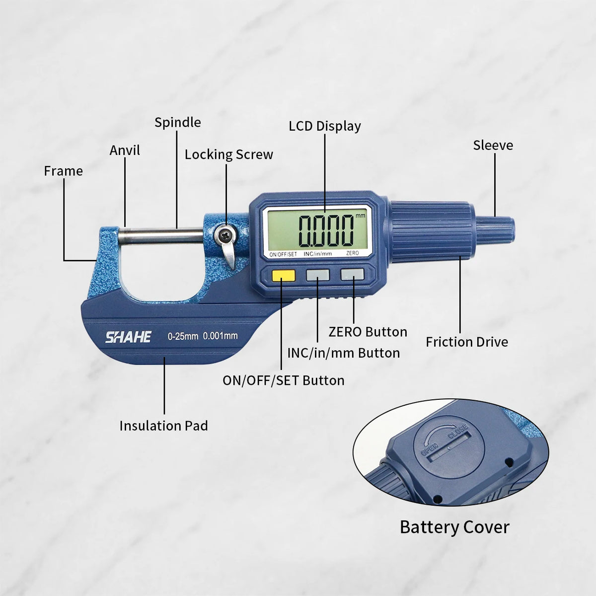 Digital Outside Micrometer - Range Options
