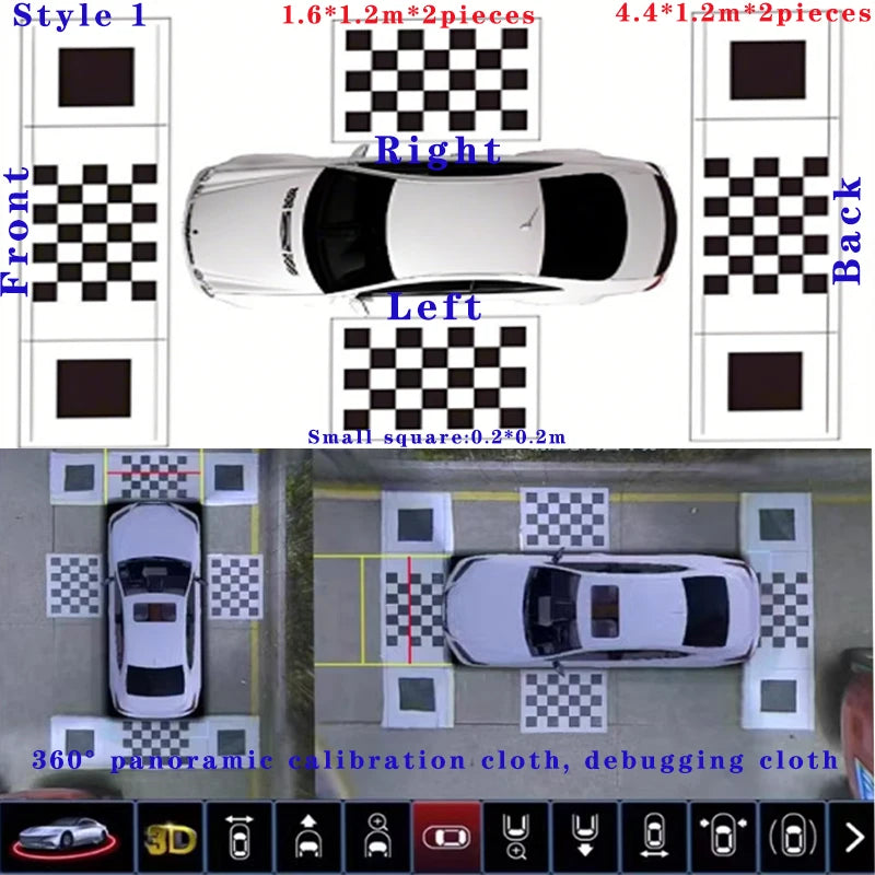 Loput za kalibracijo vozila 360°, 2D ali 3D možnosti