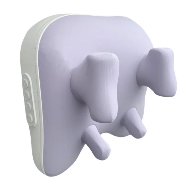 Trapezius Massage Pillow Wireless Electric Car Home Massager Heating Waist Neck Leg Cervical Shiatsu Kneading Rechargeable 