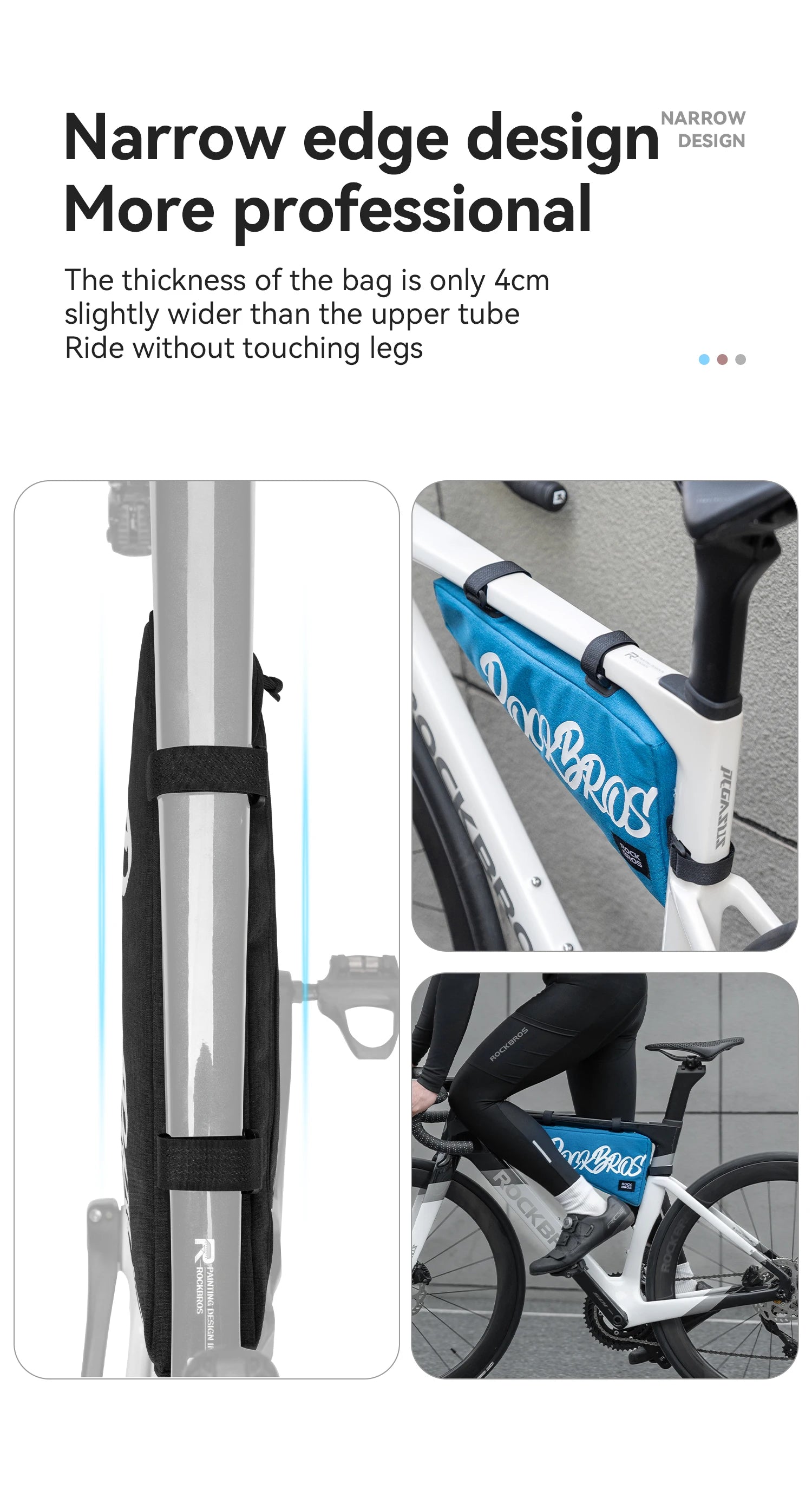 1.9L Waterproof Bicycle Triangle Frame Bag