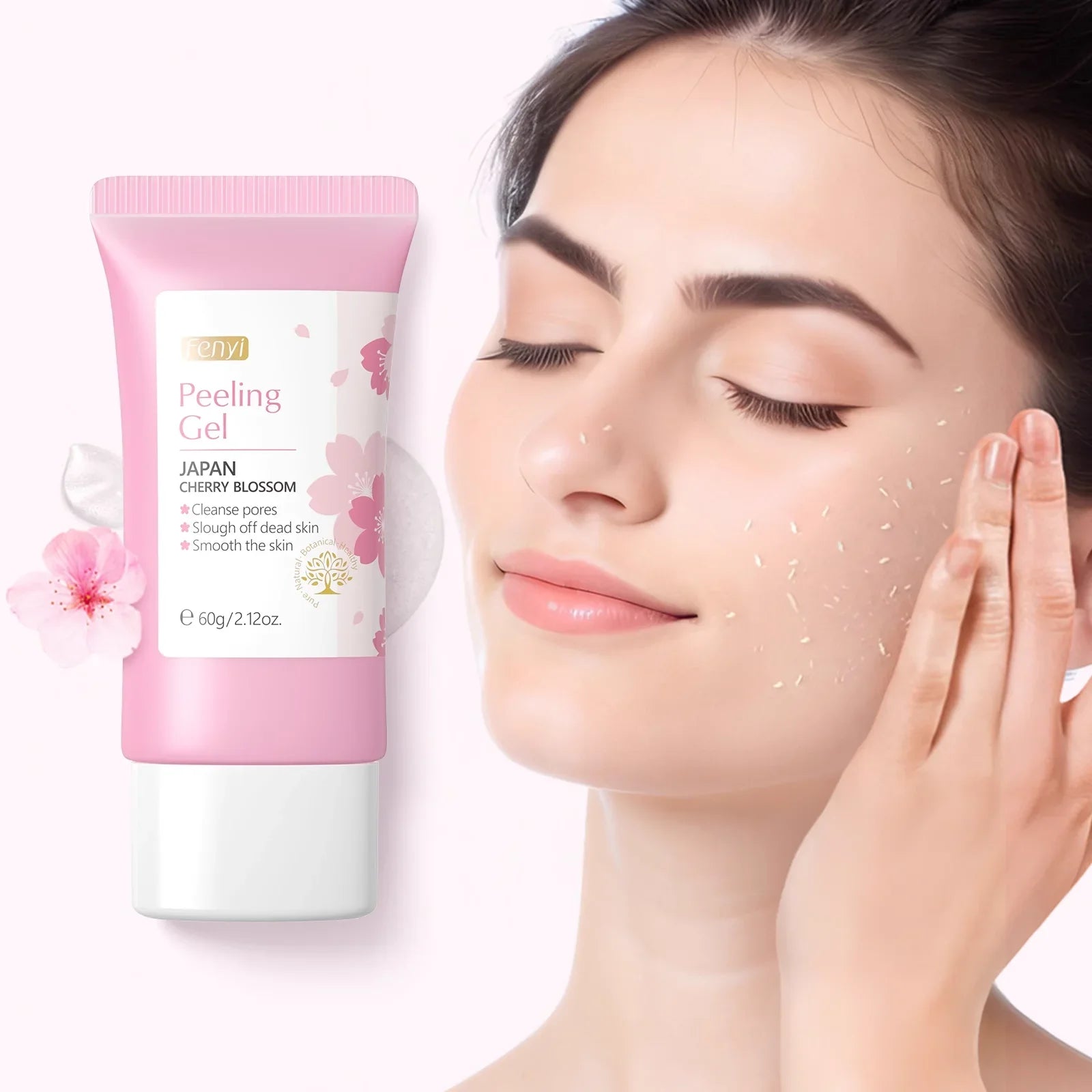 Sakura Face Deep Cleaning Exfoliating Gel Skin Care Whitening Moisturizer Repair Facial Scrub Skin Care 60g 