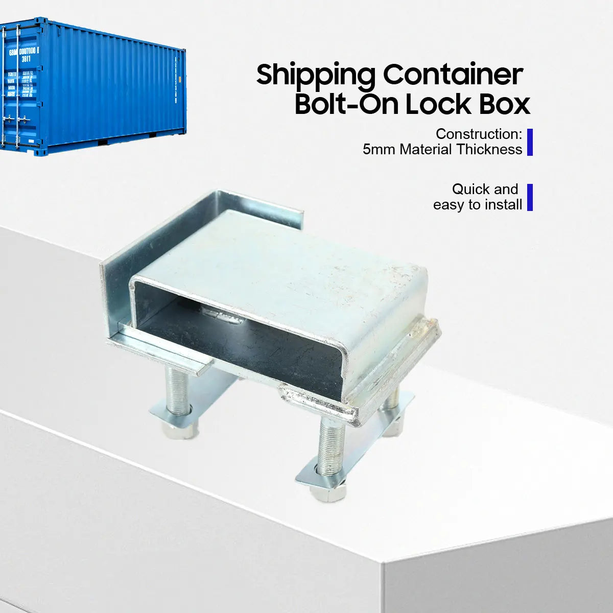 Dry Cargo Container Spare Parts High Security Container Door Lock Box Spray Molding Container Anti‑Theft Lock Housing for Shipping Containers