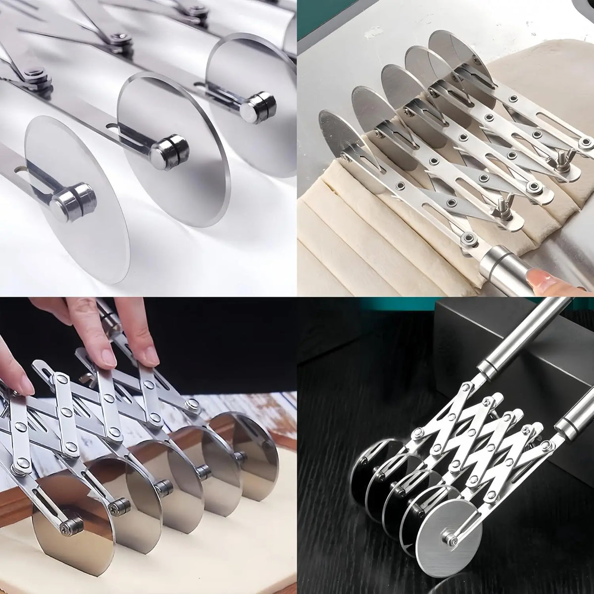 Adjustable Multi-Wheel Pastry Cutter